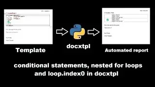 docxtpl conditional statements, nested for loops and loop.index0 for python reports automation