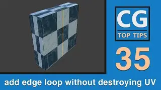 Add Edge Loops without Destroying your UV Layout in Blender