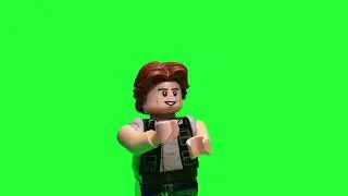 LEGO Han Solo dancing green screen video