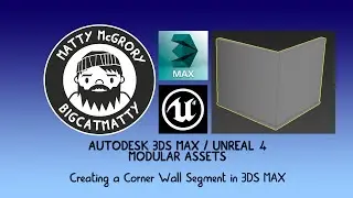 3DS MAX - Making Modular Corner walls for Unreal 4