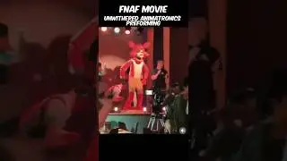 FNAF movie behind the scenes of the unwithered animatronics! 