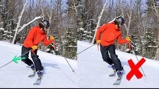 How to CARVE Telemark Turns - Using Your INSIDE Knee -  TIP #3