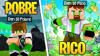 RICO VS POBRE DO BEN 10 no MINECRAFT! ​‹‹ P3DRU ›