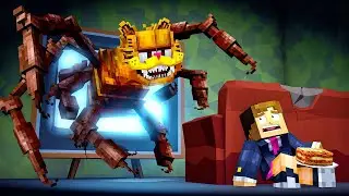 GOREFIELD APARECEU NO MINECRAFT ( TREVOR HENDERSON ) AVENTURA COM MONSTROS