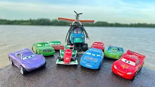 Looking For Lightning McQueen,Natalie Certain,Sally Carrera,Tow Mater,Jackson Storm,Wingo,Frank