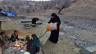 Farzaneh helps her parents with livestock farming in the mountains