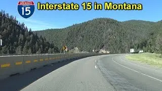 Interstate 15 North from Butte to Helena, Montana