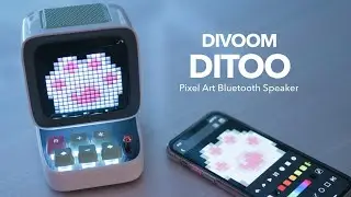Divoom Ditoo Pixel Art Bluetooth Speaker Unboxing and Sound Test
