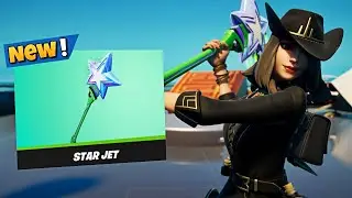 *New* STAR JET Pickaxe Gameplay In FORTNITE!