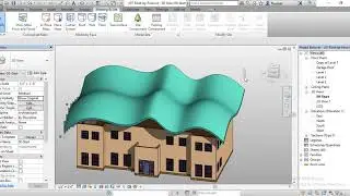 how to create roof by face in revit | Complex roof by mass face