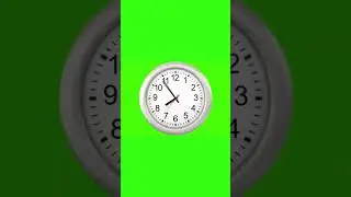 Clock green screen 