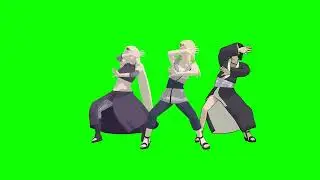 😻 😻 TSUNADE-SHIZUNE-INO DUET || MMD NARUTO || GREEN SCREEN 😻 😻