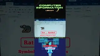 Rat 🐁 symbol in Ms word shortcut keys | computer information library #python #computer #shortcutkeys