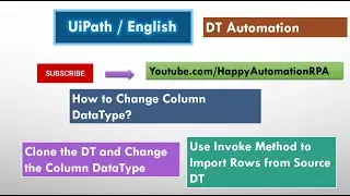 UiPath - How to clone and change DataType Column