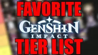 My favorite Genshin characters tier list