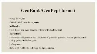 File Format In Bioinformatics