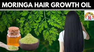 Moringa Hair Growth Oil for LONGER, Thicker Hair  | Oil for Hair Growth and Thickness Homemade