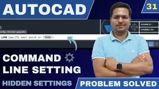AutoCAD In Hindi | Command Line Missing | Hide & Show Command Line Bar | Problem Solved
