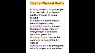 Useful Phrasal Verbs/#englishspeakingpractice #englishwordswithmeaning #spoken_english