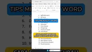 Tips Cepat Mengubah Teks Menjadi Huruf Besar di Word #shorts #belajarmicrosoftword #microsoftoffice