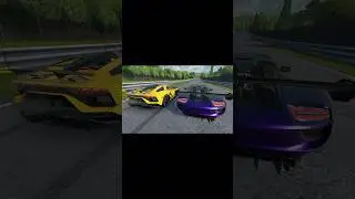 Lamborghini Aventador SVJ vs Porsche 918 Spyder Drag Race #drivezoneonline #shrots #games