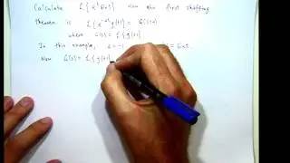 First shifting theorem: Laplace transforms