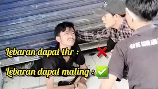 detik-detik penangkapan maling di kios saat musim lebaran