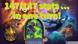 Y'shaarj - 147 / 147 in stats in ONE turn! - Hearthstone Battlegrounds