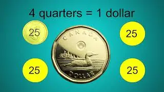 Grade 2: Math Lesson #98 Counting Canadian Quarters