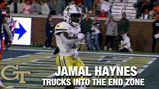 Georgia Tech Jamal Haynes Makes Something Out Of Nothing And Trucks Into The End Zone