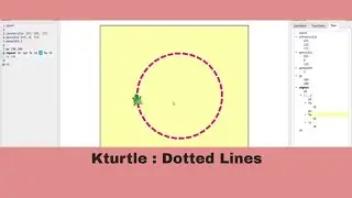 Kturtle dotted circle | Learn basic coding in Kturtle | Coding with Kturtle | Kturtle tutorials