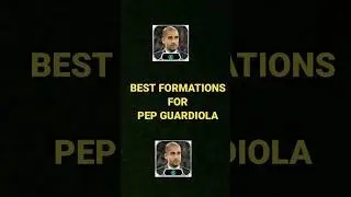 best formations for pep guardiola | possession game formations | 