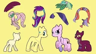 Papercraft My Little Pony |  Making beautiful hairstyles and dresses