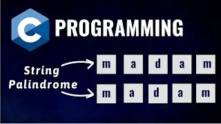 String Palindrome in C Programming (Hindi)