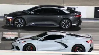 Lucid Air vs C8 Corvette