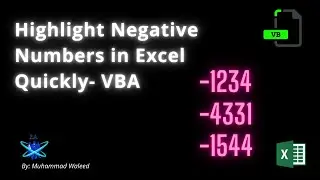 Highlight Negative Numbers in Excel Quickly  VBA