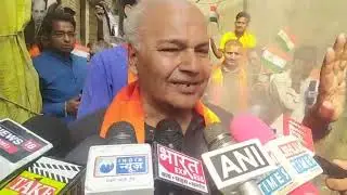 Shiv Sena and Dogra Front held protest against killing of 7 civilians in Ganderbal.