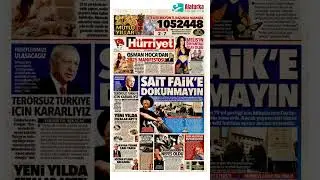 Hürriyet Gazetesi 1. Sayfa - 1 Ocak 2025