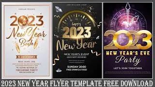 2023 New Year Flyer Template Free Download || Nitesh GFX ||