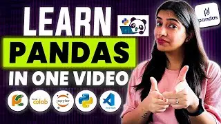 Python Pandas in One Hour | Crash Course for Beginners | You need to know this for ML, GenAI