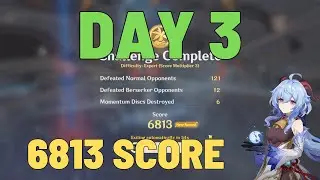6813 SCORE! Ganyu + Anemo is OP on day 3 | Genshin Impact 1.6 Never-Ending Battle High Score