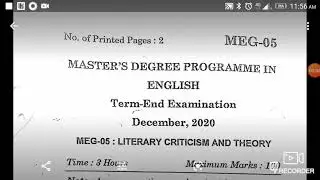 Meg 5 February 2021 Question paper