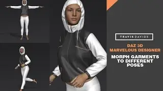 Daz 3D & Marvelous Designer - Morph Garments To Different Poses