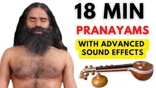 18 Minute Comprehensive pranayam with Sitar Background music (Daily Routine Pranayam)