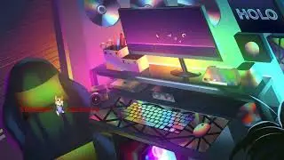 Holo Setup | Premium Animated Stream Overlays | Twitch Package | Twitch Stinger Transition