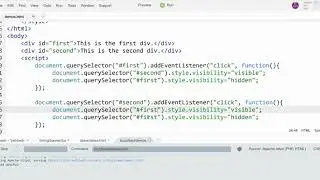 Using JavaScript to Show and Hide Page Elements