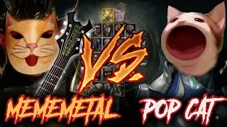 MEMEMETAL VS POP CAT feat. Vibing Cat | Pop Cat Goes Metal