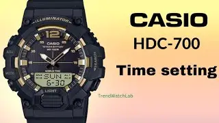 How to set time on a Casio HDC-700 (5565).