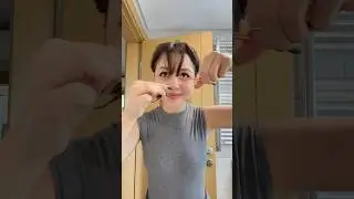 Saçlarımı çok kısa kestim | evde saç kesmek | çok korktum | harika bir sonuç sence nasıl olmuş?