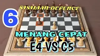 Trik catur menang cepat Saat E4 menghadapi C5 (SISILIAN DEFENCE ) | Jebakan penuh racun